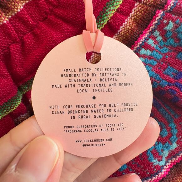 NWT Folklore Red Tiered Skirt 2/3 - Picture 4 of 4